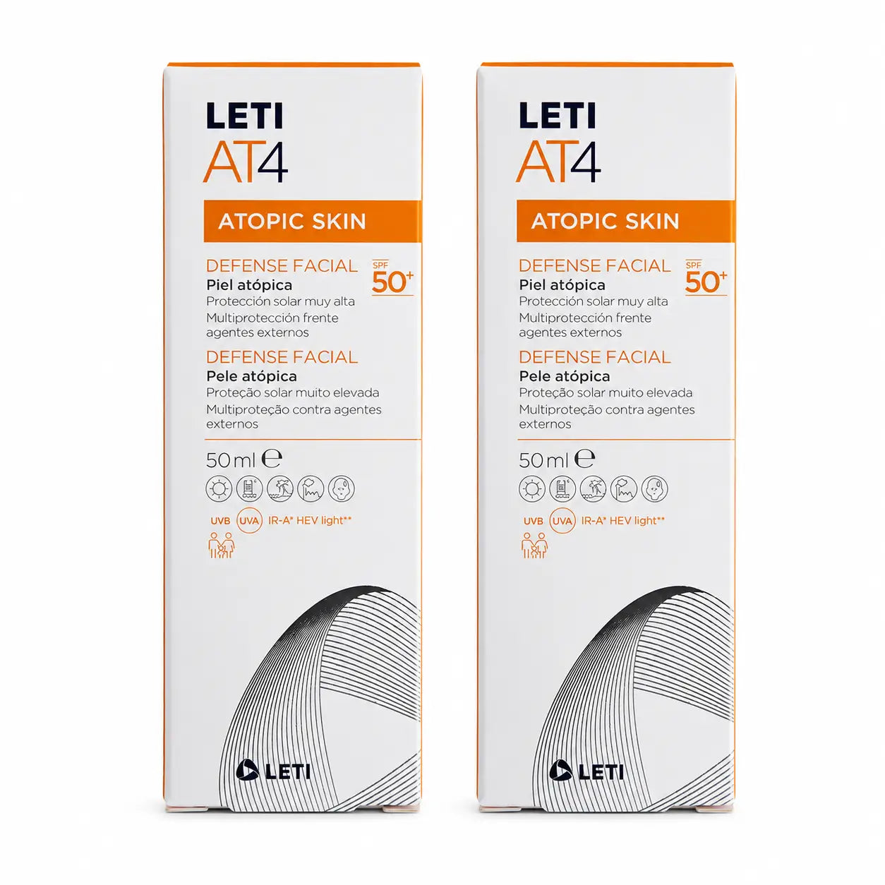 Letiat4 Defense Facial SPF 50+, 50 ml, balenie po 2 ks