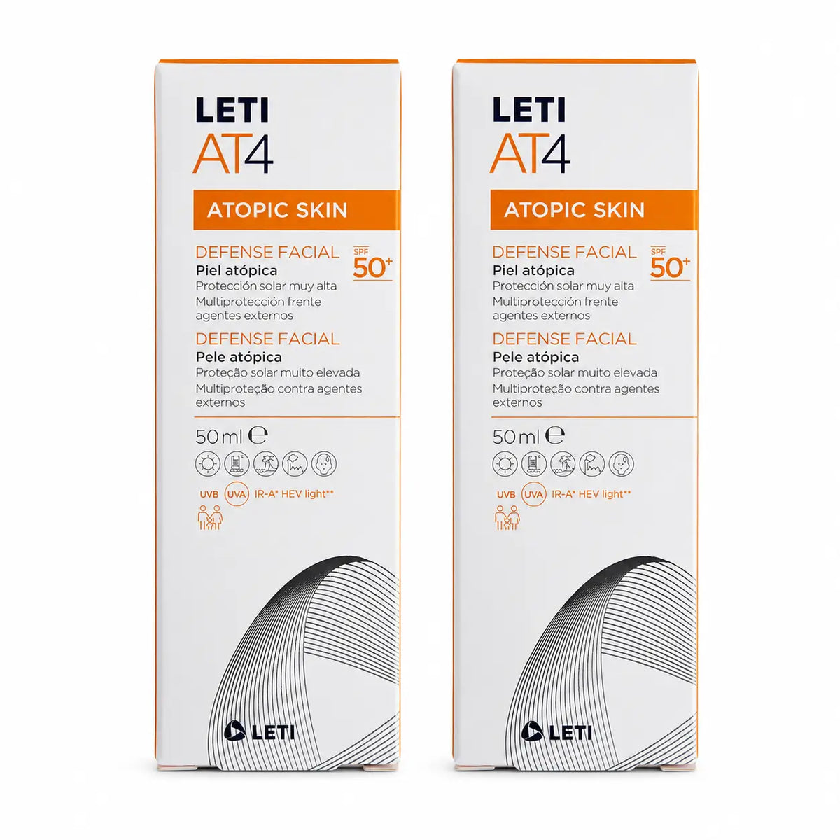 Letiat4 Defense Facial SPF 50+, 50 ml, balenie po 2 ks
