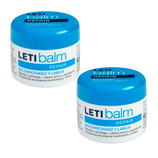 Letibalm Regeneračný balzam na nos a pery, balenie 2 x 10 ml