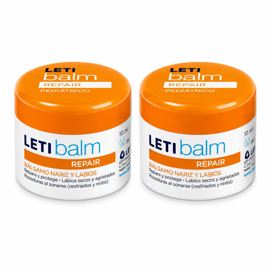 Letibalm Pediátrico, regeneračný balzam na nos a pery, 10 ml, balenie po 2 ks