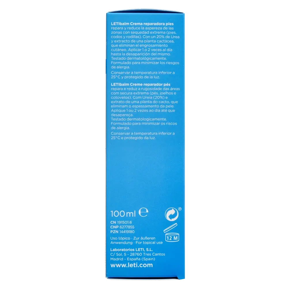 Letibalm Repair – regeneračný krém na nohy, 100 ml