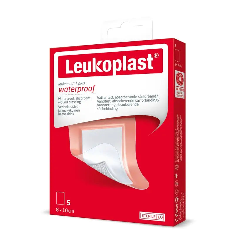 Leukoplast Leukomed T Plus, 8 cm × 10 cm, 5 kusov