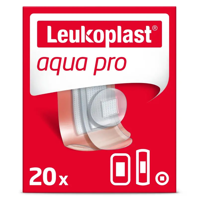 Leukoplast Aqua Pro, 20 kusov, zmiešaný sortiment