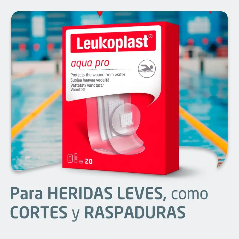 Leukoplast Aqua Pro, 20 kusov, zmiešaný sortiment