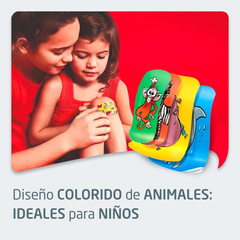 Leukoplast Kids Zoo, 12 kusov, zmiešaný sortiment