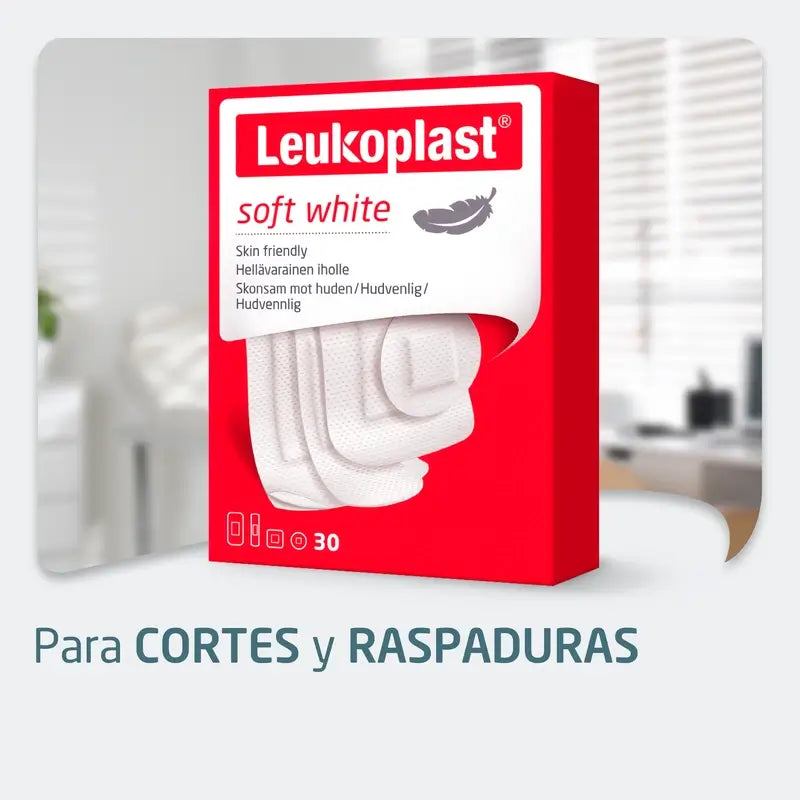 Leukoplast Soft White, 19 mm × 72 mm, 20 kusov