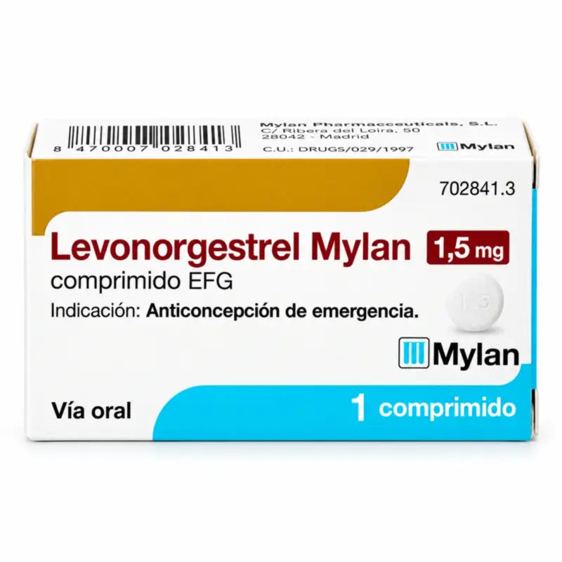 Levonorgestrel Mylan EFG 1,5 mg, 1 tableta