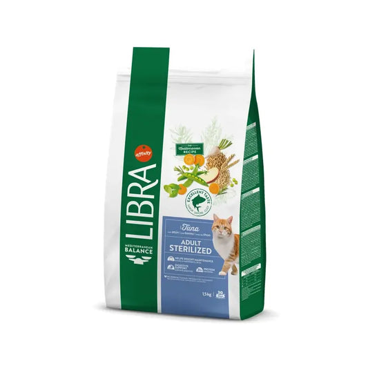 Libra Feline Adult pre kastrované mačky s tuniakom 1,5 kg, krmivo pre mačky