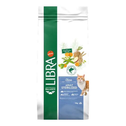 Libra krmivo pre mačky, s rybami, prémiové, 12 kg