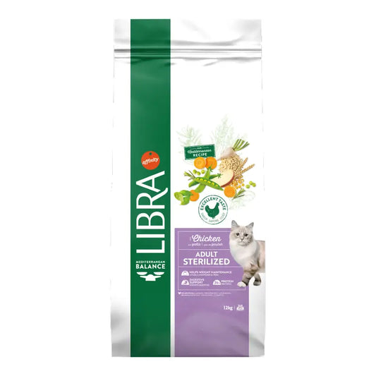 Libra Krmivo pre mačky, s kuracím mäsom, Premium, 12 kg