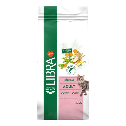 Libra krmivo pre mačky, s lososom, prémiové, 12 kg