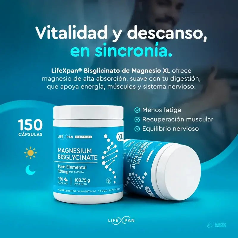 Lifexpan Bisglycinát horčíka XL, 150 kapsúl