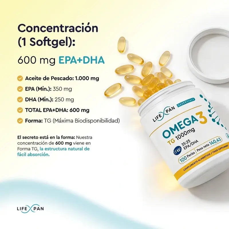 Lifexpan Omega 3 Ultra Puro Ifos 1000 mg, 100 kapsúl