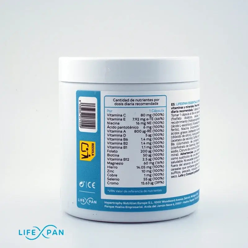 Lifexpan Optimal – esenciálne vitamíny a minerály, 100 kapsúl