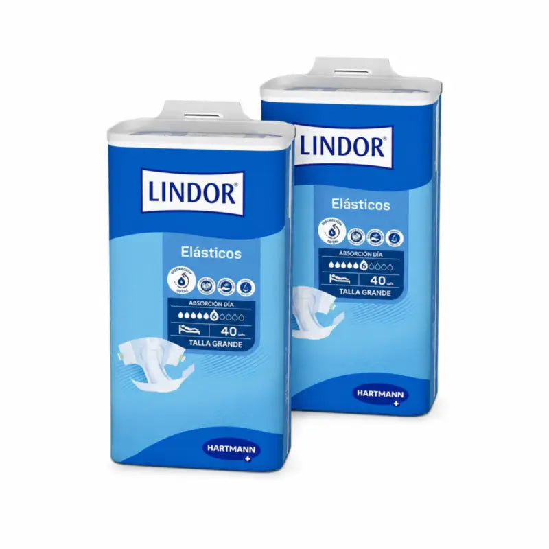 Lindor Elastické plienky na deň, veľkosť L, 80 kusov