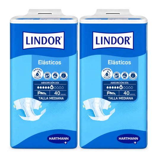Lindor Elastické plienky na deň, veľkosť M, 80 kusov