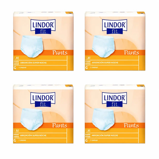 Lindor Plienky Fit Pants Super Noche, veľkosť M, 80 kusov, balenie po 4