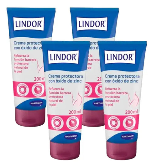 Lindor Skin Ochranný krém, balenie 4 x 200 ml