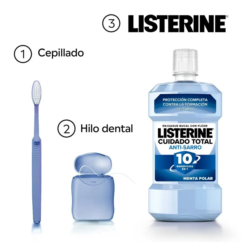 Listerine Duplo – pokročilá ústna voda proti zubnému kameňu, 2 x 500 ml
