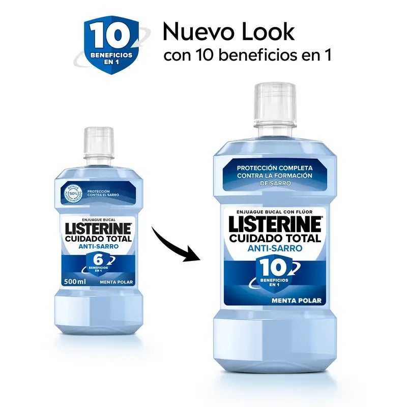 Listerine Duplo – pokročilá ústna voda proti zubnému kameňu, 2 x 500 ml