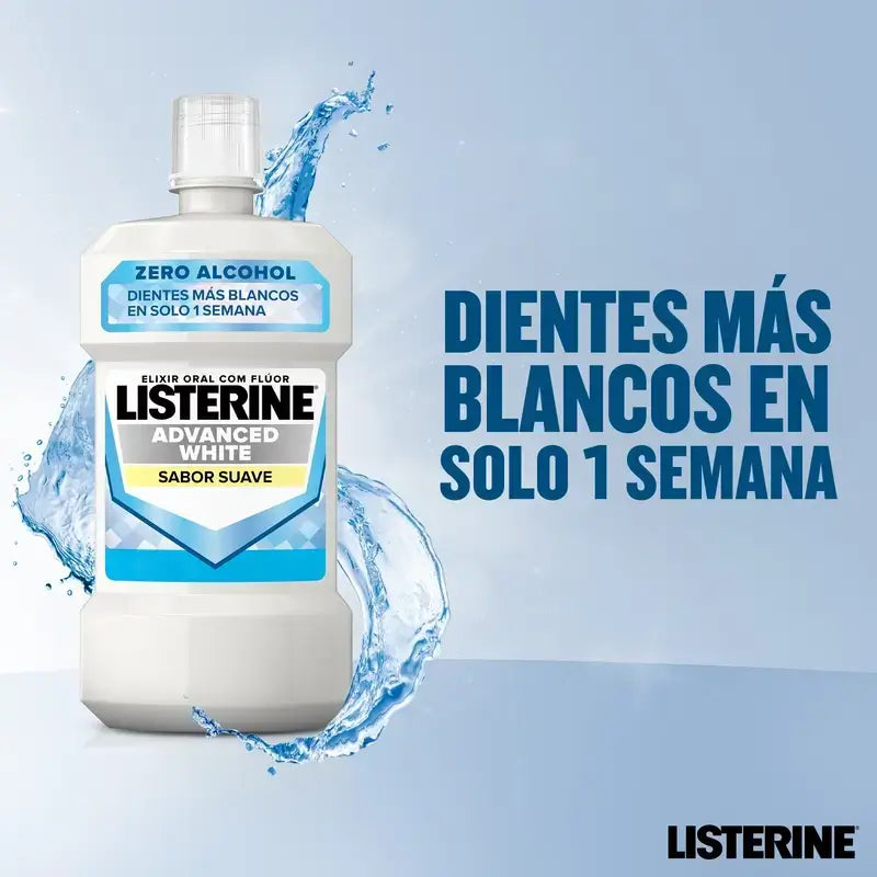 Ústna voda Listerine Duplo, pokročilé bielenie, bez alkoholu, jemná mäta, 2 x 500 ml