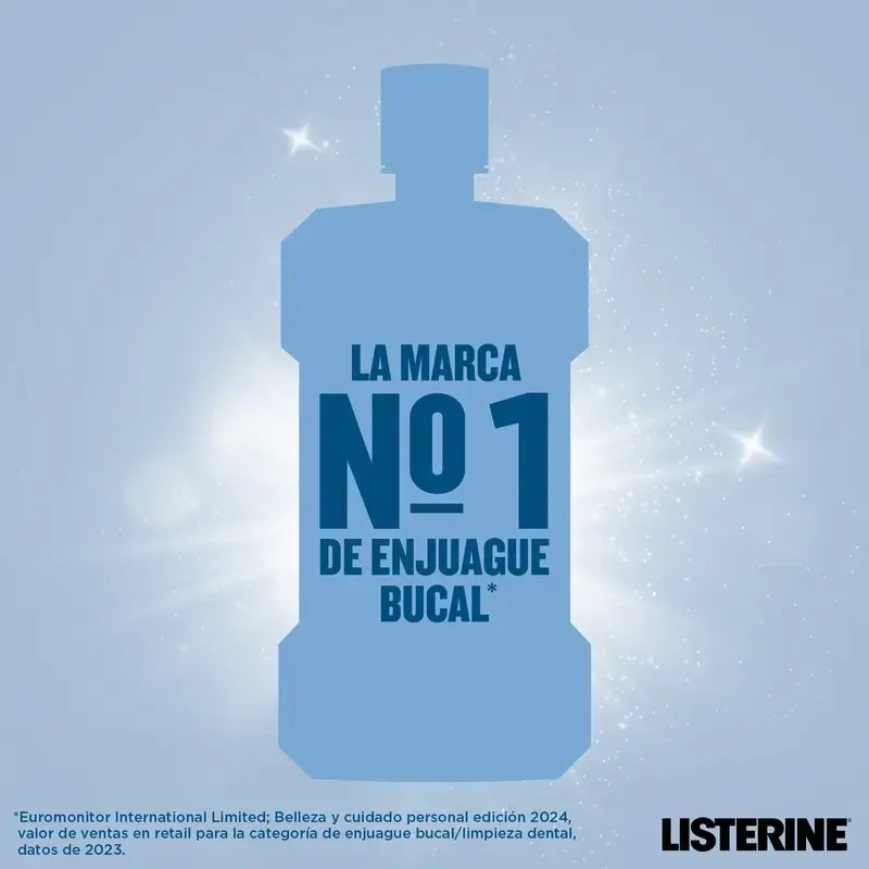 Ústna voda Listerine Duplo, pokročilé bielenie, bez alkoholu, jemná mäta, 2 x 500 ml