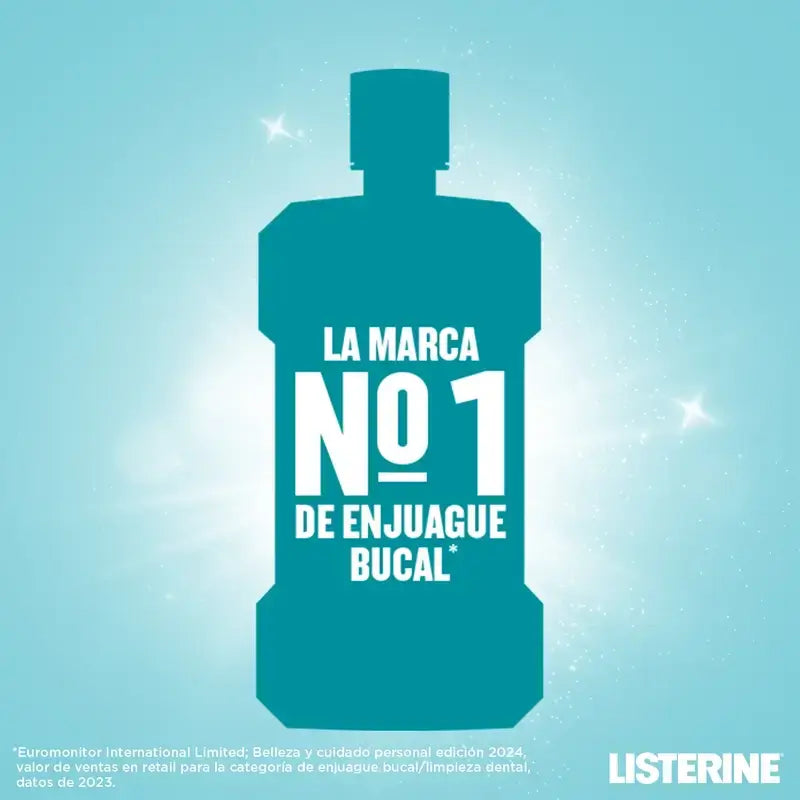 Ústna voda Listerine Duplo, jemná mentolová príchuť, bez alkoholu, na každodenné použitie, 2 x 500 ml