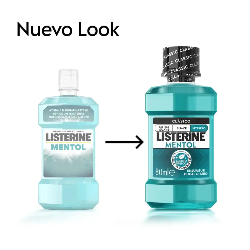 Ústna voda Listerine s mätou, 80 ml