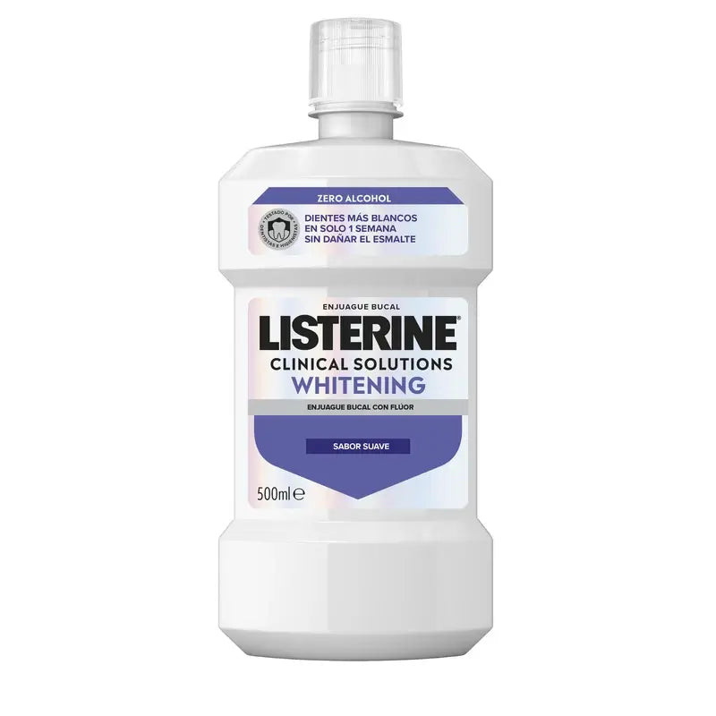 Ústna voda Listerine, Advanced Whitening, bez alkoholu, jemná mäta, 500 ml