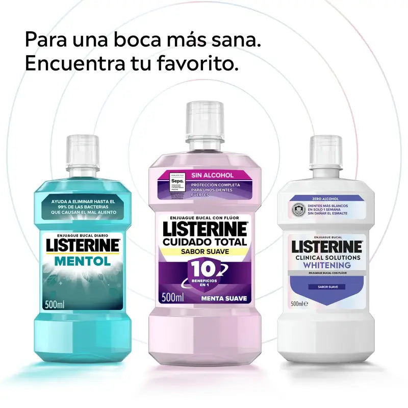 Ústna voda Listerine, Advanced Whitening, bez alkoholu, jemná mäta, 500 ml