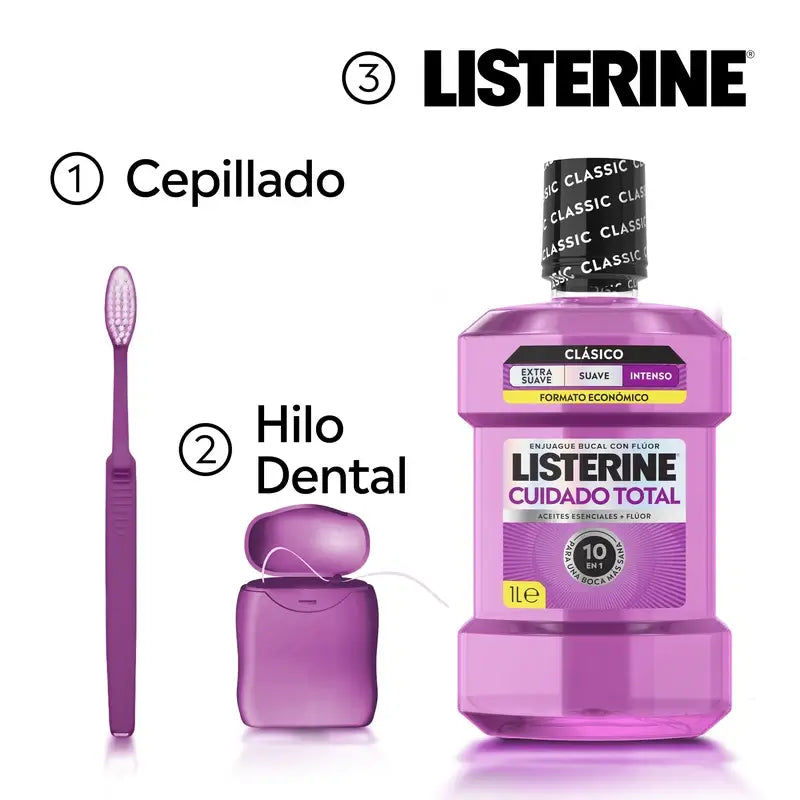 Listerine Total Care ústna voda, príchuť mäty, 1 l