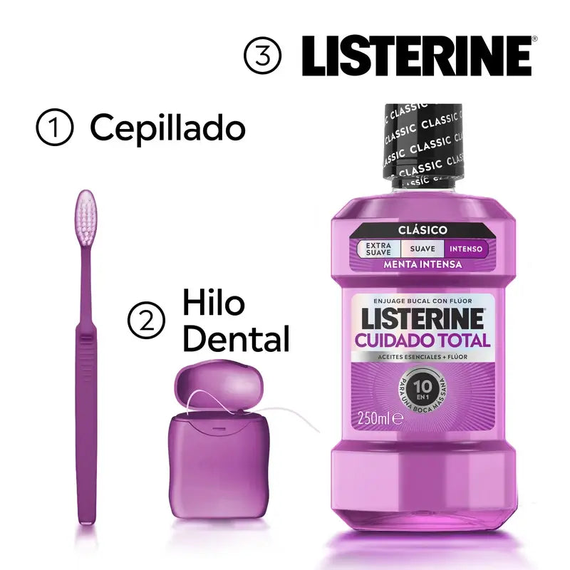 Listerine Total Care ústna voda s príchuťou mäty, 250 ml
