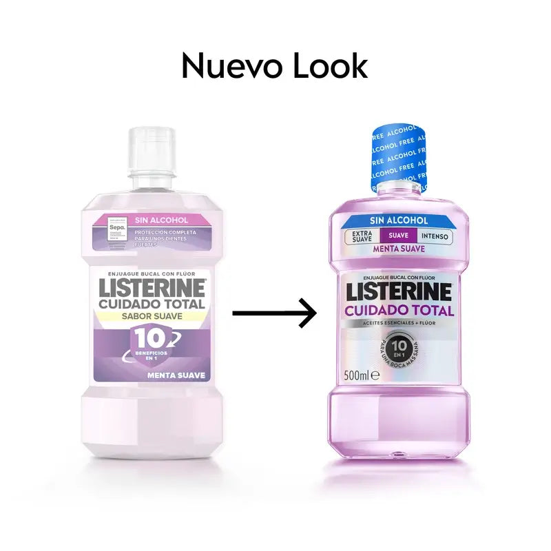 Listerine Total Care ústna voda bez alkoholu, jemná príchuť, 500 ml