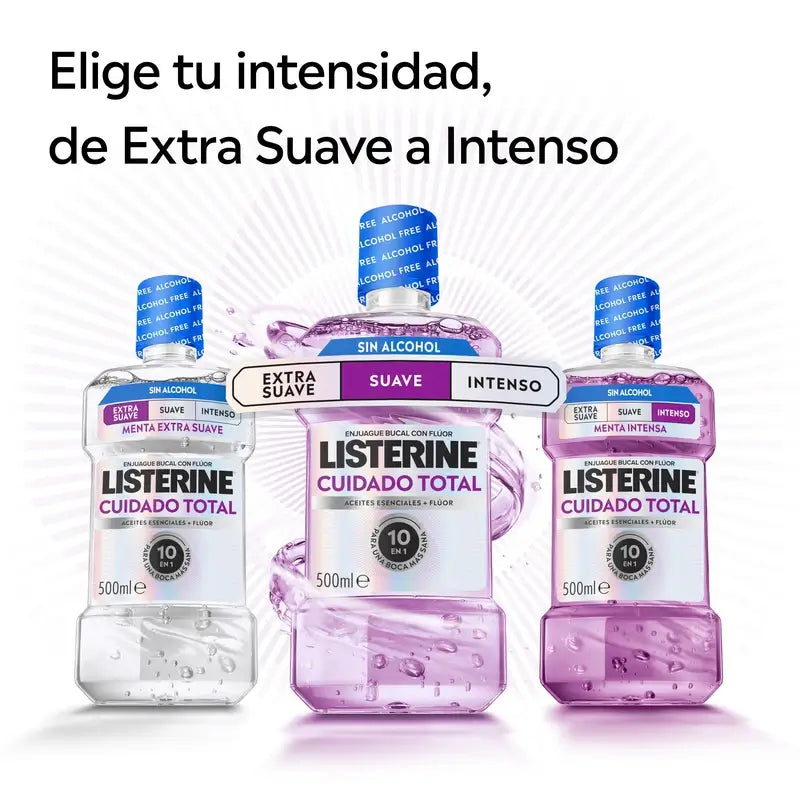Listerine Total Care ústna voda bez alkoholu, jemná príchuť, 500 ml