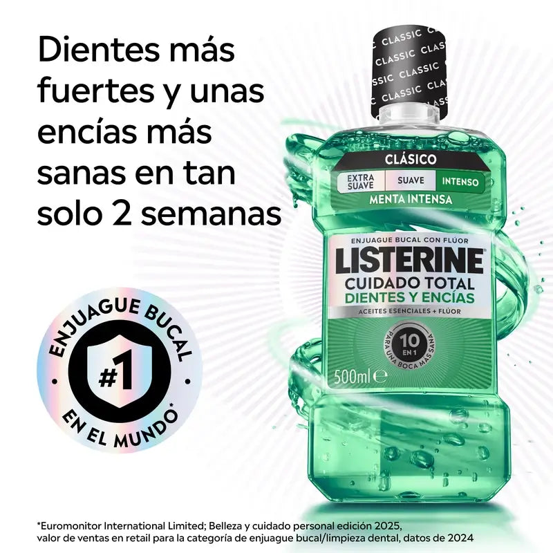 Ústna voda Listerine na ochranu zubov a ďasien, svieža mäta, 500 ml
