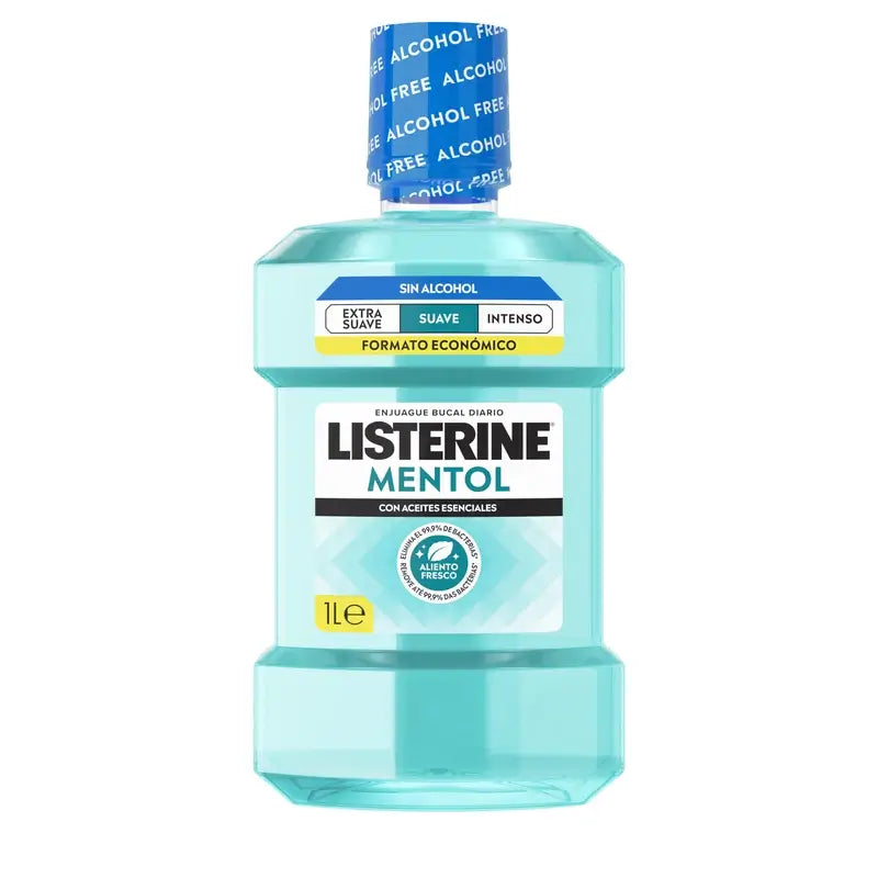 Listerine, ústna voda s jemnou mentolovou príchuťou, 1000 ml