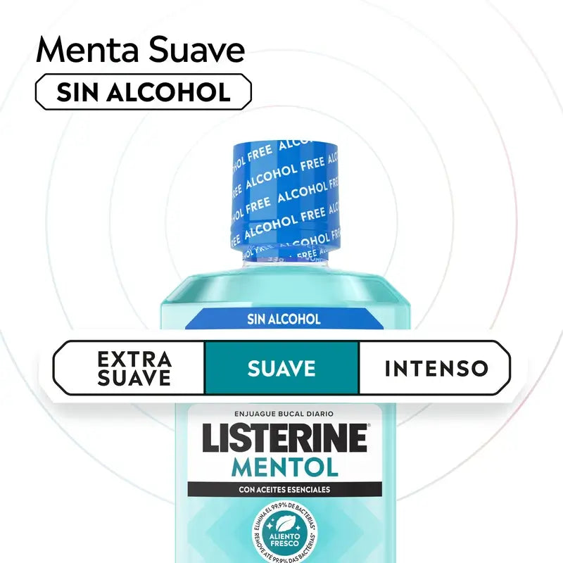 Listerine, ústna voda s jemnou mentolovou príchuťou, 250 ml