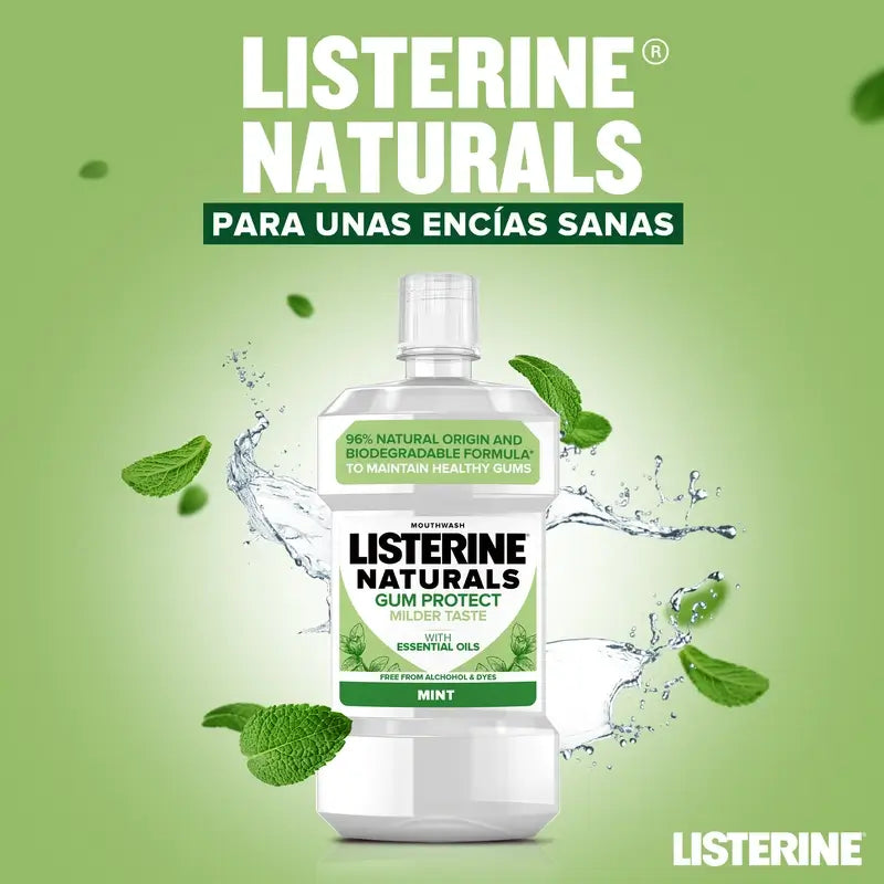 Listerine ústna voda Naturals pre zdravé ďasná, 500 ml