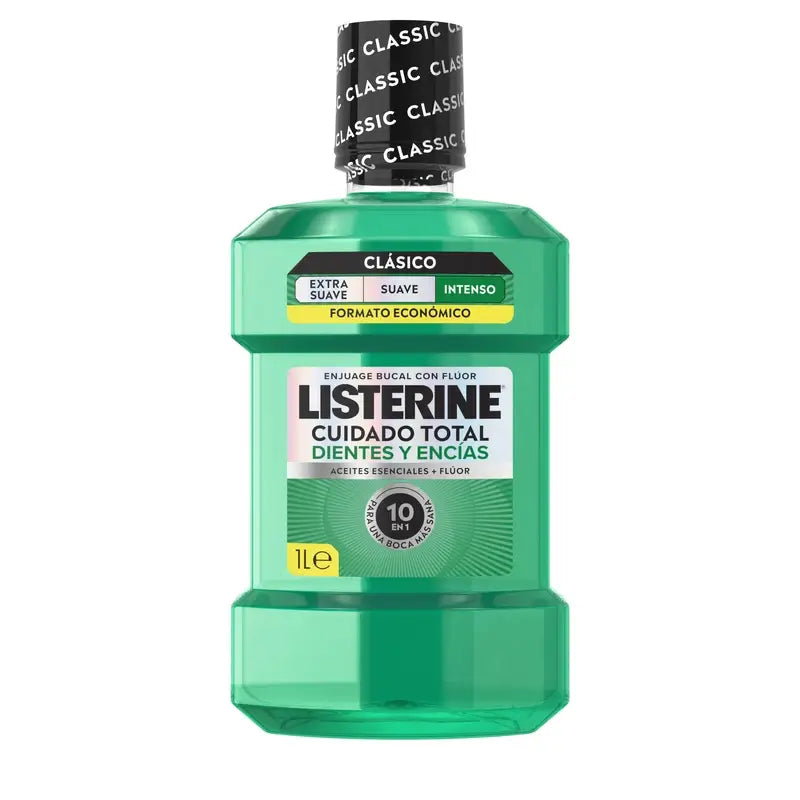 Ústna voda Listerine na ochranu zubov a ďasien, svieža mäta, 1 l