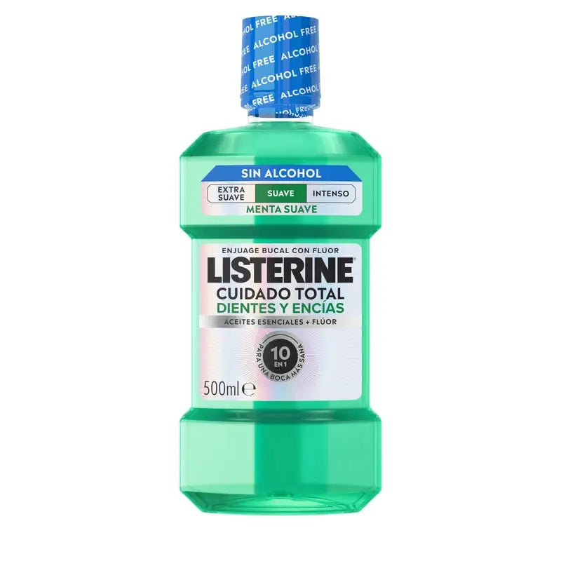 Listerine ústna voda bez alkoholu na ochranu zubov a ďasien, jemná príchuť, 500 ml
