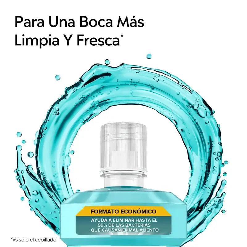 Ústna voda Listerine s príchuťou mäty, chráni pred zubným povlakom, posilňuje zuby, balenie 2 x 1000 ml.