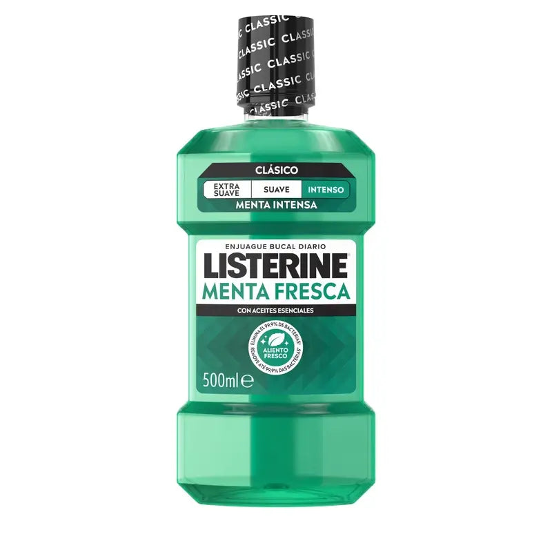 Ústna voda Listerine s príchuťou sviežej mäty, 500 ml