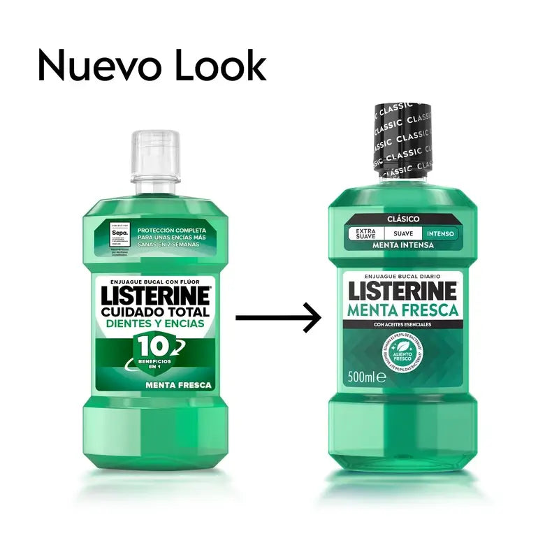 Ústna voda Listerine s príchuťou sviežej mäty, 500 ml