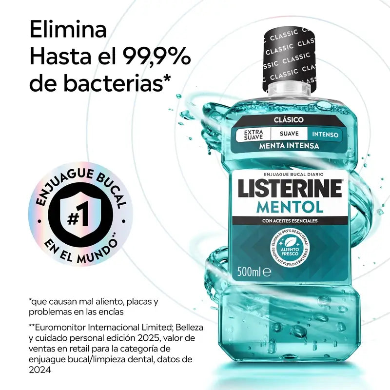 LISTERINE ústna voda s mätou, 500 ml