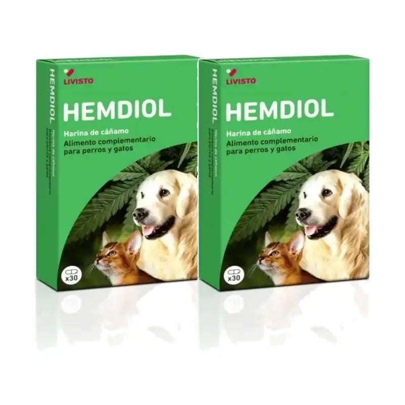 Livisto Hemdiol Flex Pack 2 x 30 kapsúl pre psov/mačky
