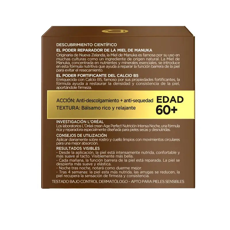 L'Oréal Paris Age Perfect Intenzívna výživa – výživný regeneračný nočný krém pre zrelú a podvyživenú pleť 50 ml