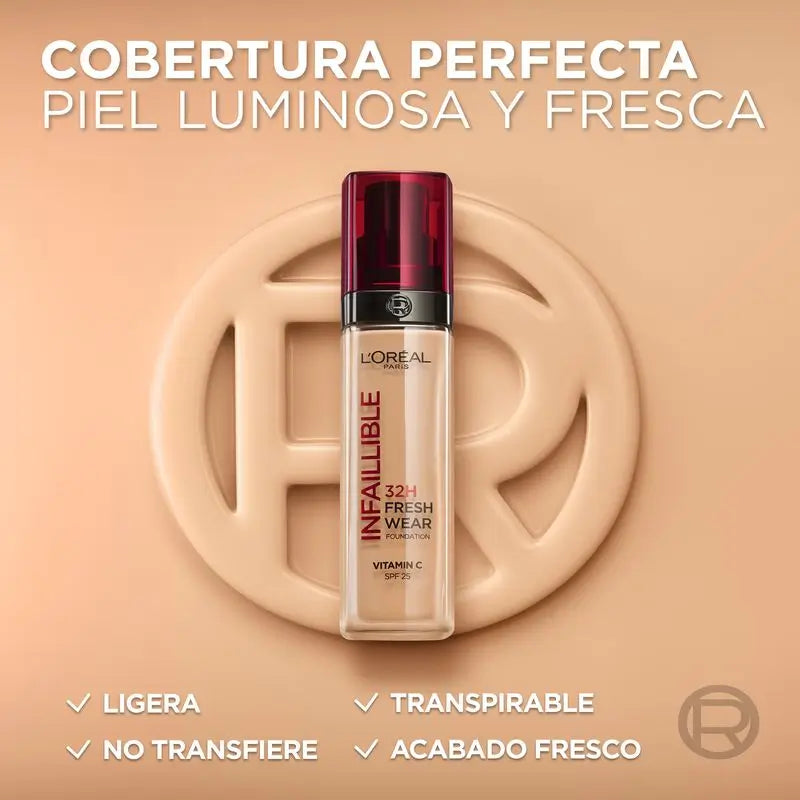 L'Oréal Paris Podklad pod make-up Infaillible 32H Freshwear 30 ml, odtieň 100