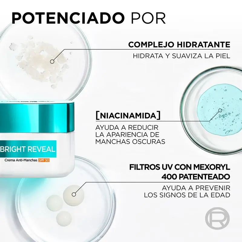 L'Oréal Paris Bright Reveal Krém proti pigmentovým škvrnám SPF 50