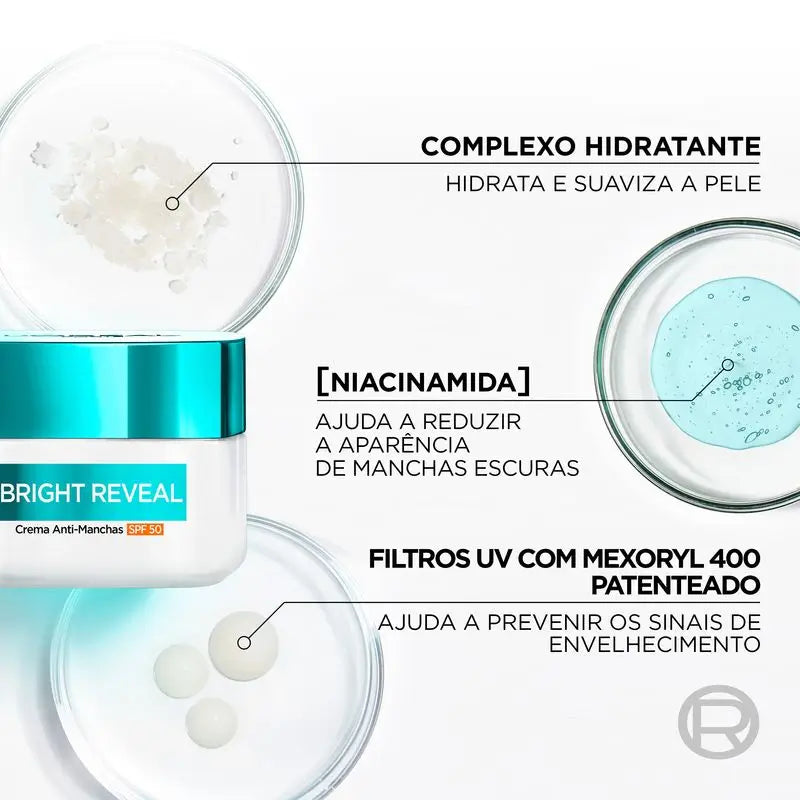 L'Oréal Paris Bright Reveal Krém proti pigmentovým škvrnám SPF 50
