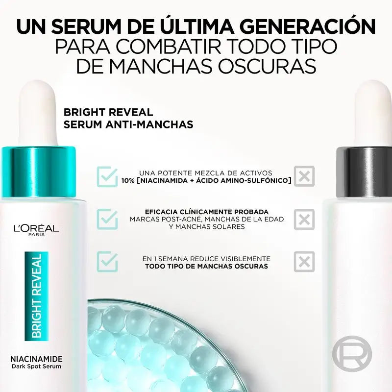 L'Oréal Paris Bright Reveal sérum s niacinamidom proti pigmentovým škvrnám